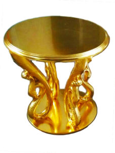 Gold stools /side tables (pair) - $300 per pair