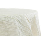 Crinkle tablecloth, ivory, round - $40/tablecloth